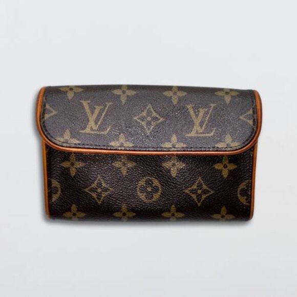 Louis Vuitton Pochette Florentine Belt Bag Monogram Canvas Brown Women's Small - Picture 1 of 16